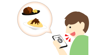 注文内容と日時を伝える